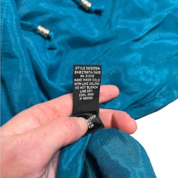 I.N. Studio Teal Top - Picture 5 of 7